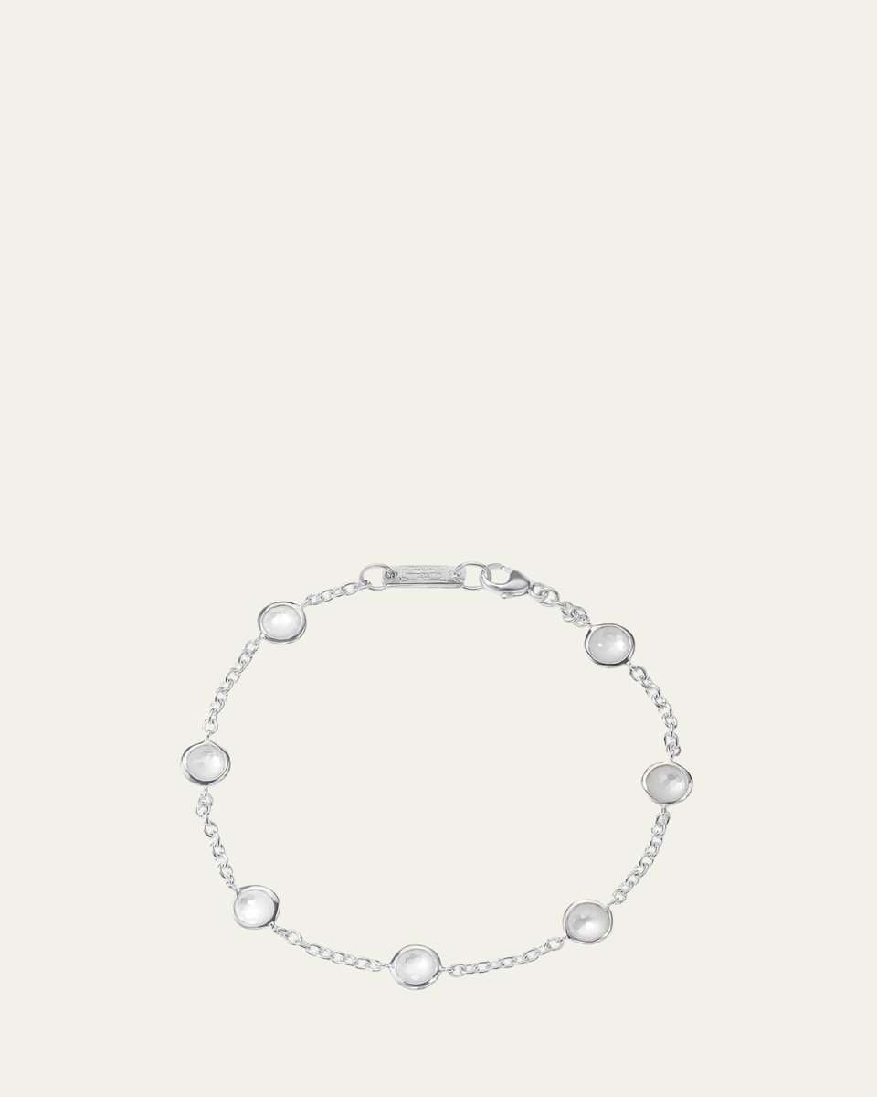 Stone Station Bracelet in Sterling Silver